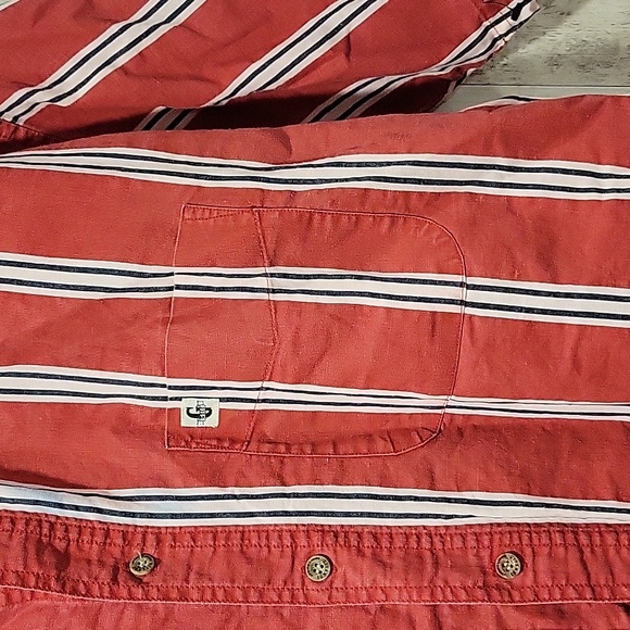 Vintage Gitano Sports Casual Stripe Short Sleeve Button Down Shirt Size M Unisex - Picture 4 of 9